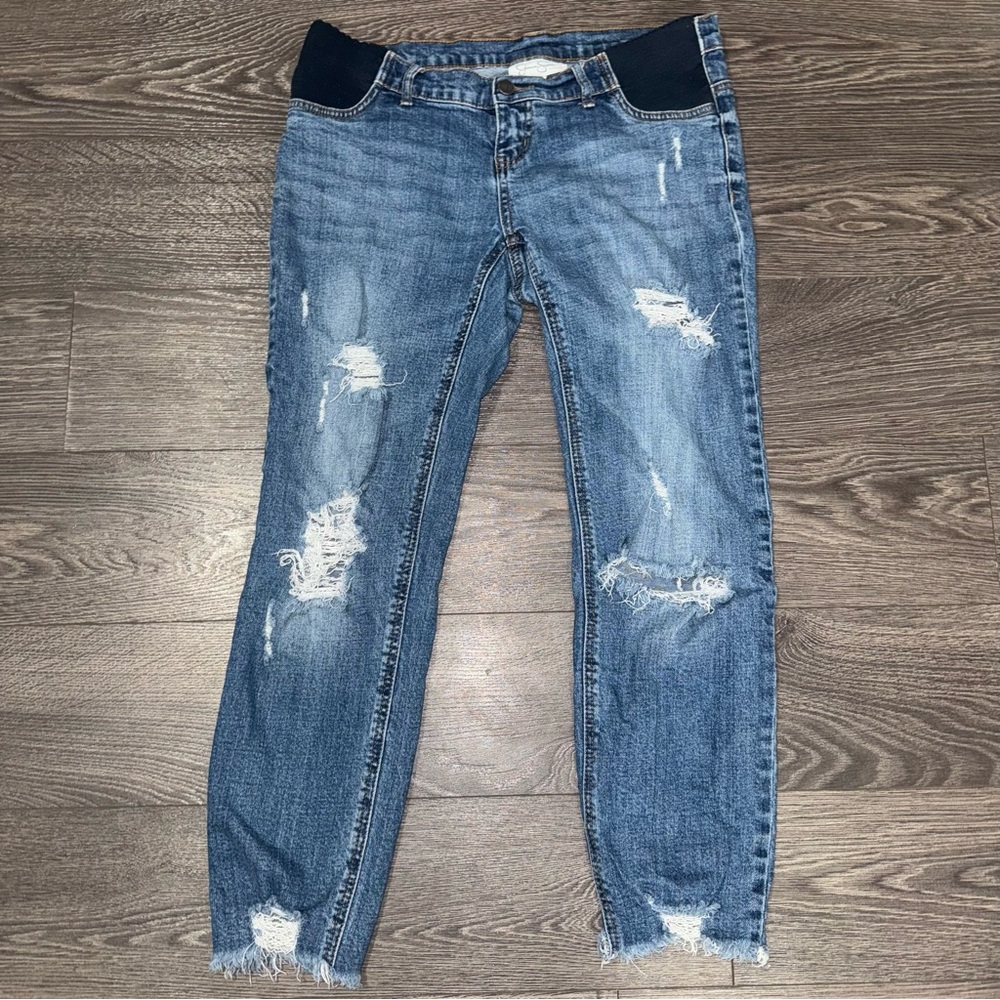 Jessica Simpson Blue Distressed Skinny Jeans
